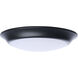 ColorQuick LED 7.4 inch Black Close-to-Ceiling LED Disk Ceiling Light