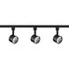 Brentwood 3 Light 120V Black Track Kit Ceiling Light