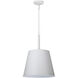 Alexis 1 Light 15 inch Matte White Pendant Ceiling Light