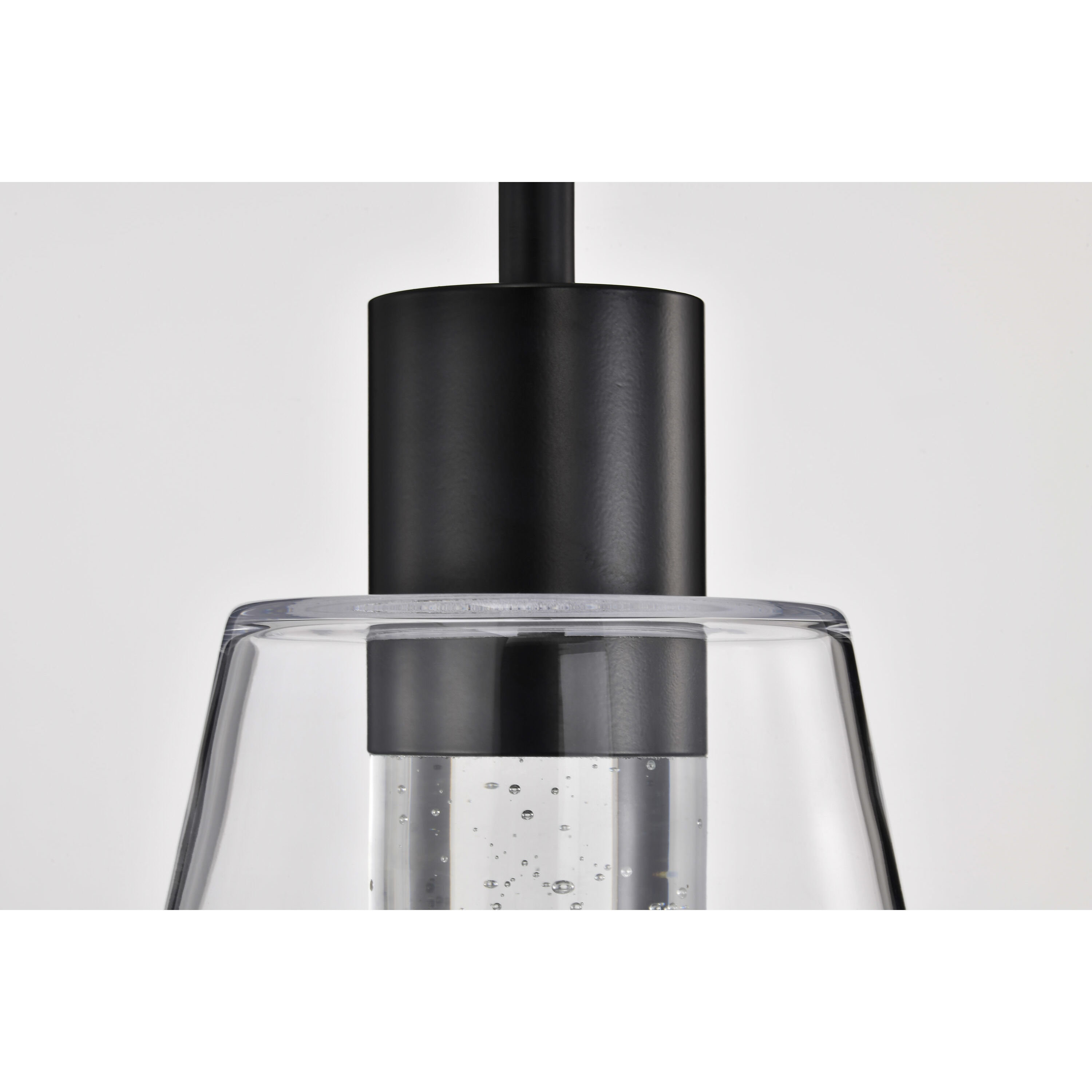 Aura LED 7.25 inch Matte Black Pendant Ceiling Light