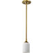 Solara 5 inch Natural Brass Pendant Ceiling Light