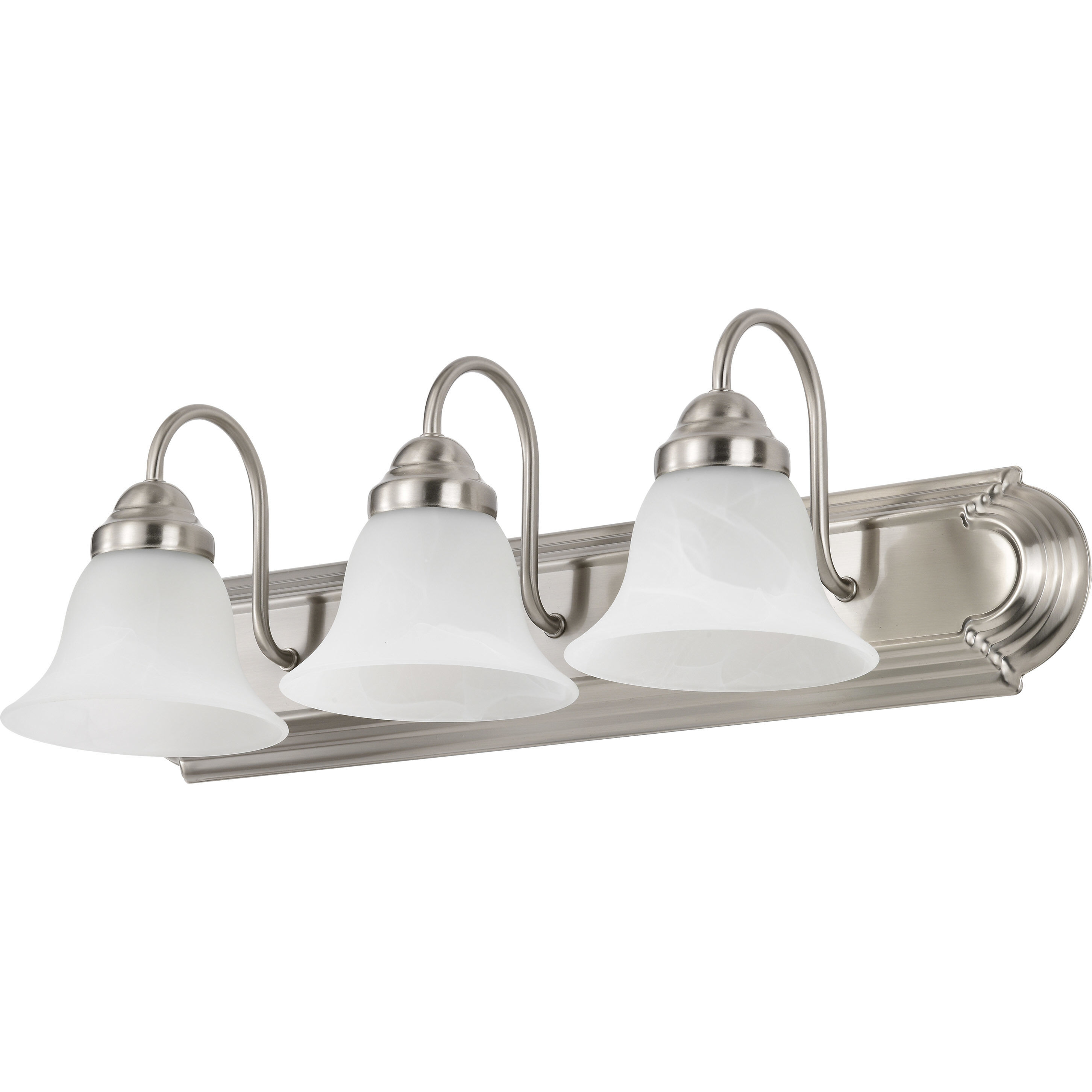 Ballerina 3 Light 24 inch Brushed Nickel Vanity Light Wall Light