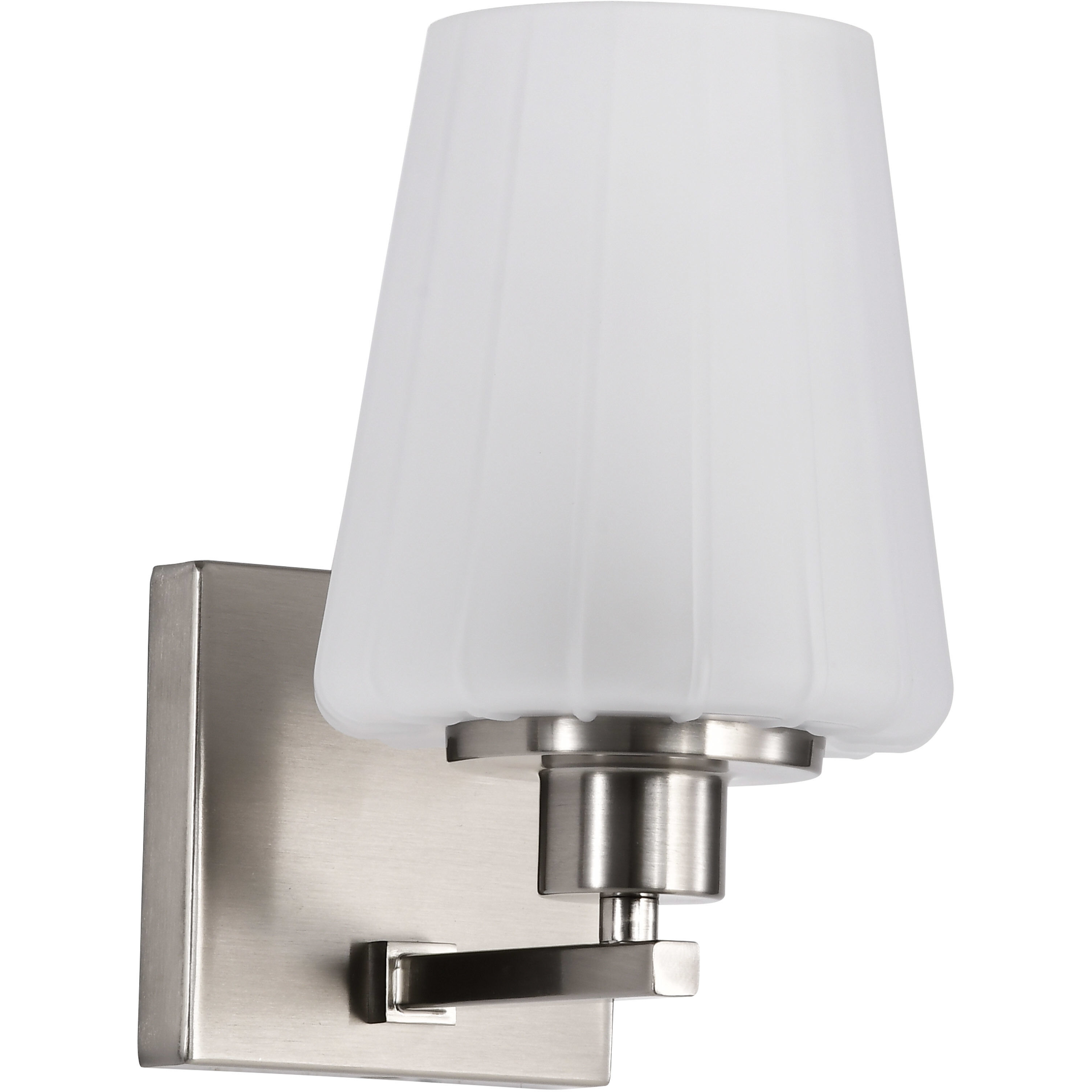 Lune 5.25 inch Brushed Nickel Vanity Wall Light