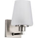 Lune 5.25 inch Brushed Nickel Vanity Wall Light