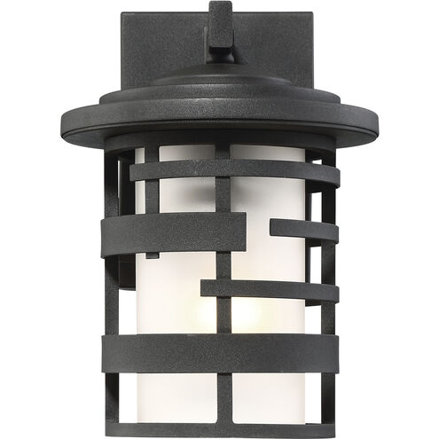 Lansing 1 Light 10 inch Textured Black Outdoor Wall Mount