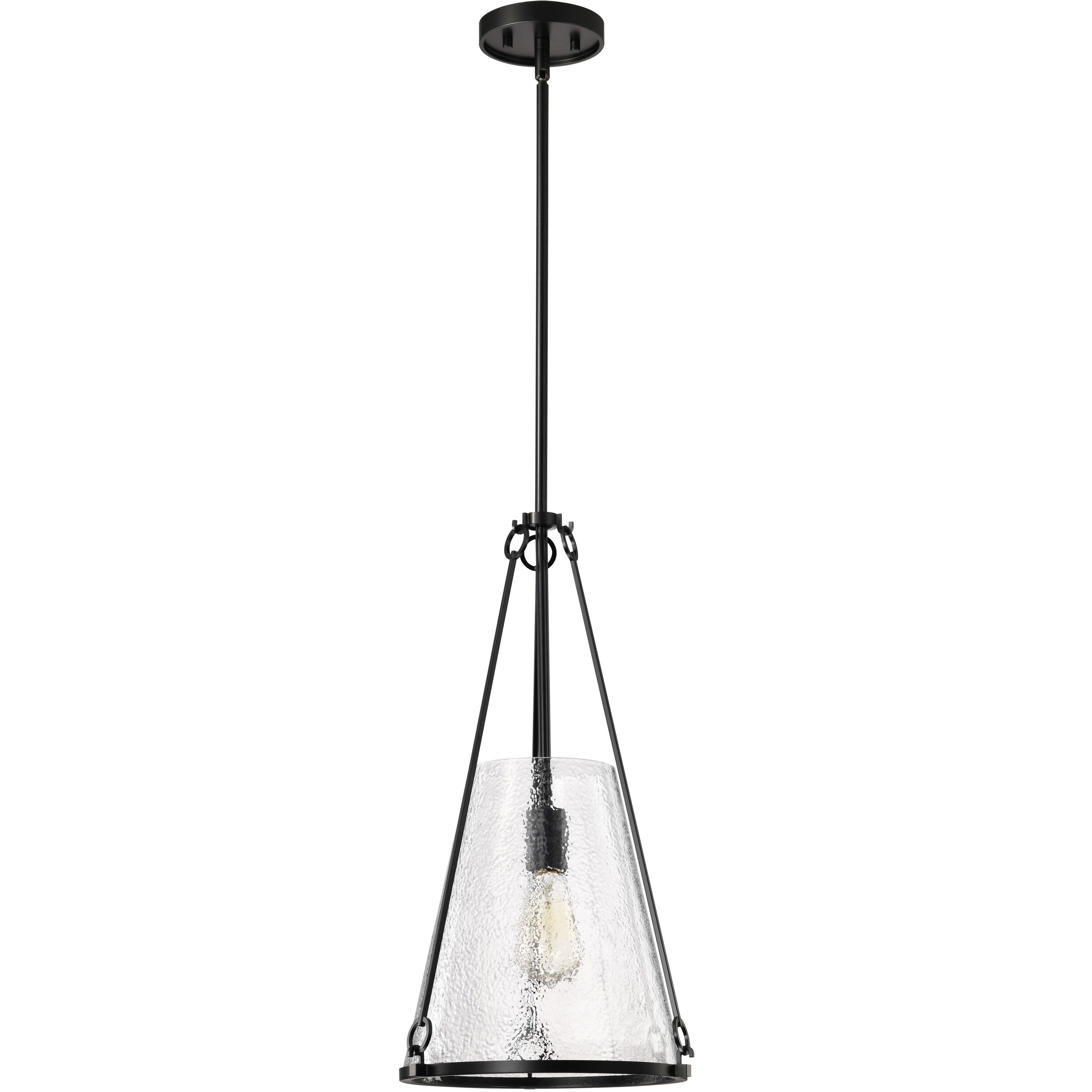 Valentine 12 inch Black Pendant Ceiling Light