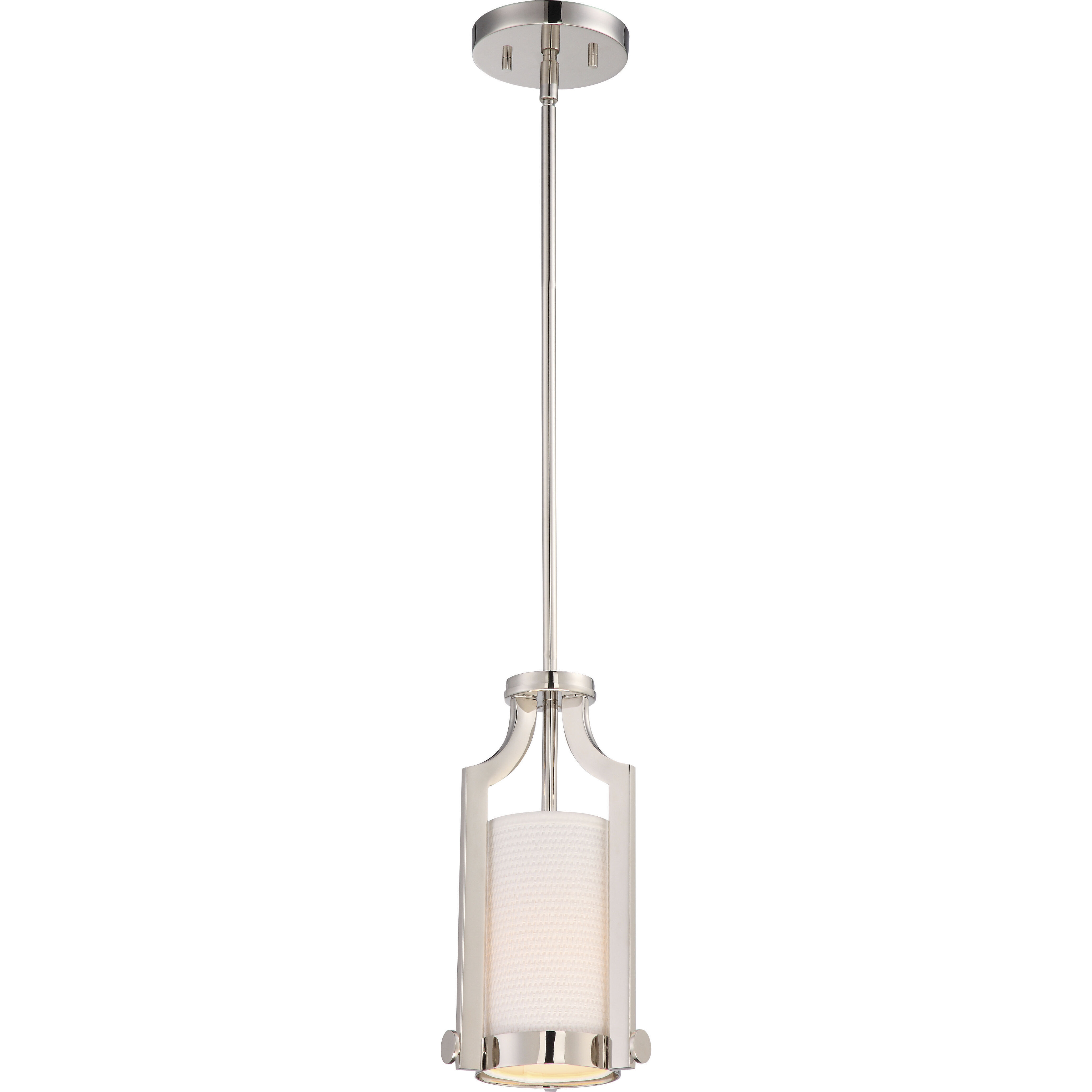 Meadow 1 Light 6.5 inch Polished Nickel Mini Pendant Ceiling Light