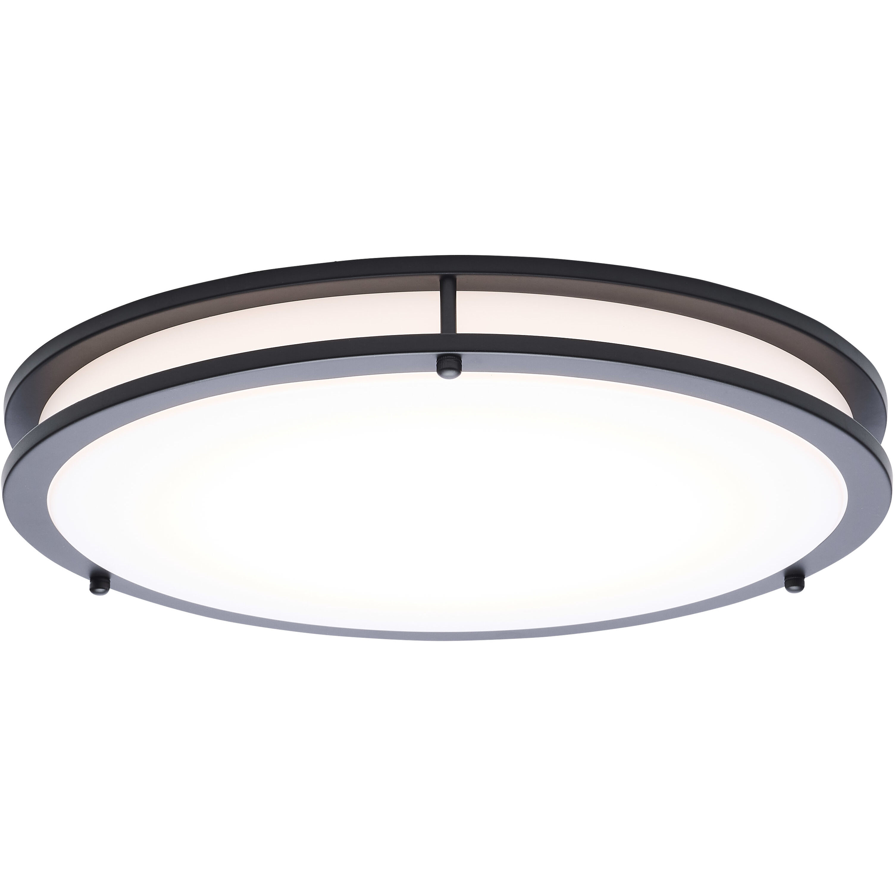 Glamour LED 16.93 inch Black Flush Mount Ceiling Light