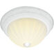 Brentwood 2 Light 11 inch Textured White Flush Mount Ceiling Light