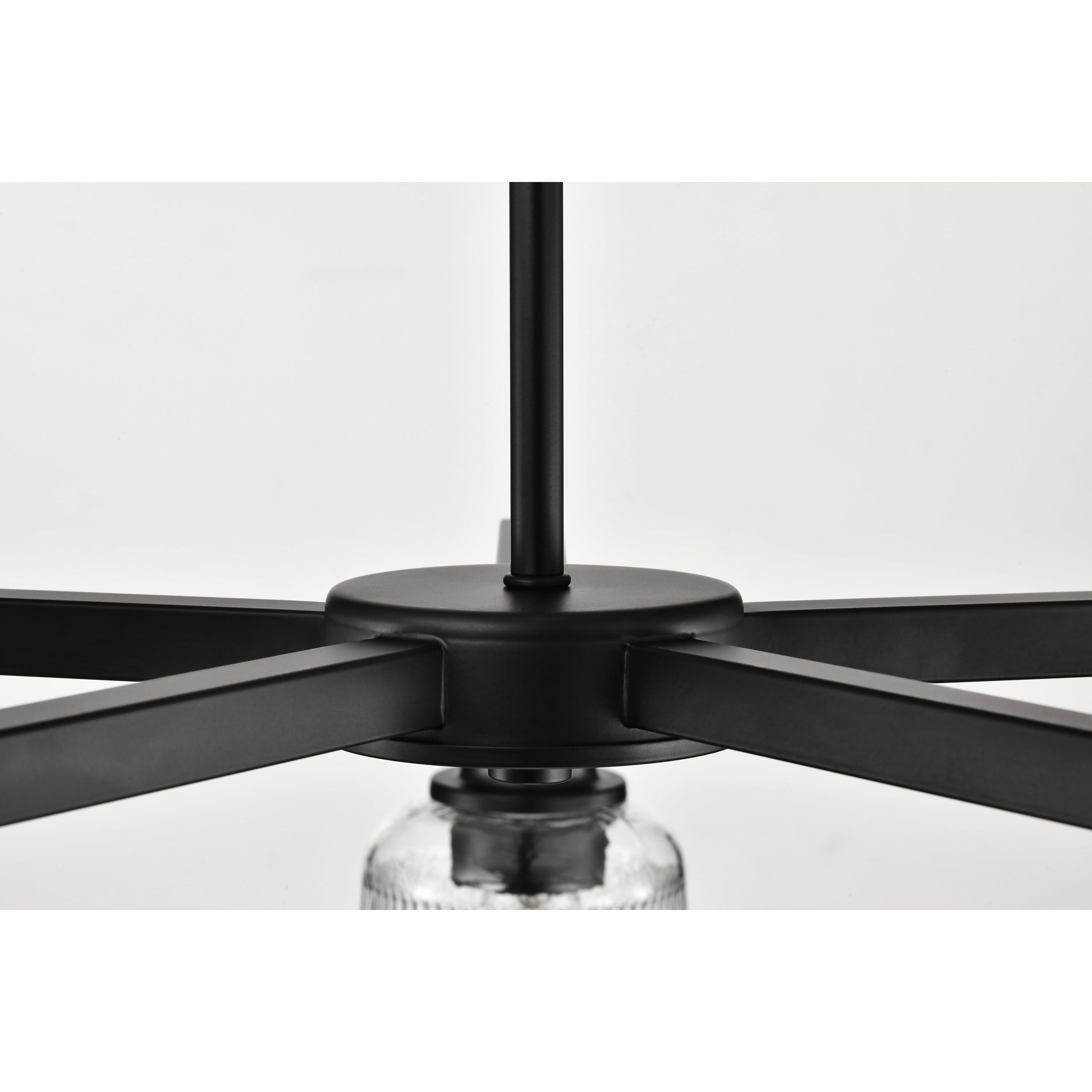 Grayson 30 inch Matte Black Chandelier Ceiling Light