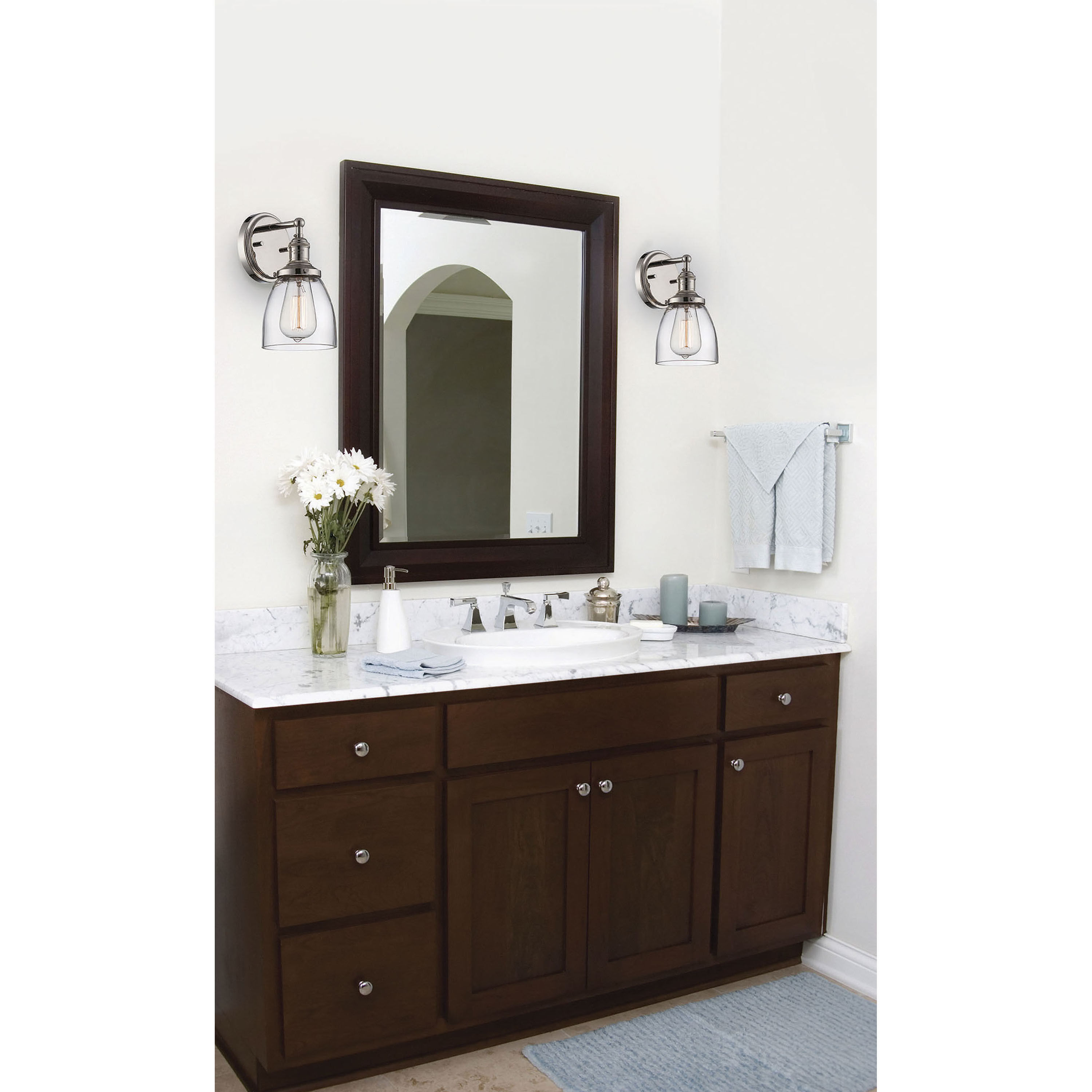 Vintage 1 Light 6 inch Polished Nickel Wall Sconce Wall Light