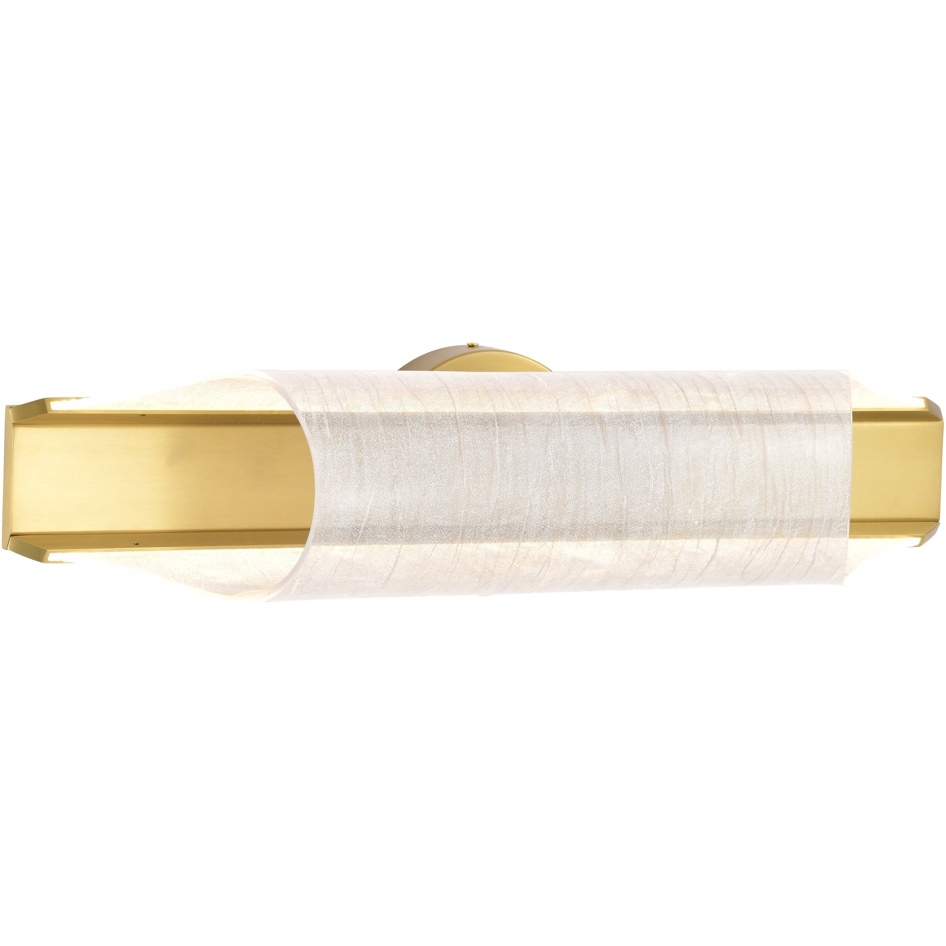 Idris LED 24.5 inch Vintage Brass Vanity Wall Light