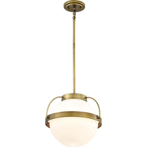 Lakeshore 1 Light 13 inch Natural Brass Pendant Ceiling Light