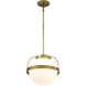 Lakeshore 1 Light 13 inch Natural Brass Pendant Ceiling Light