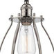 Vintage 1 Light 7.38 inch Polished Nickel Pendant Ceiling Light