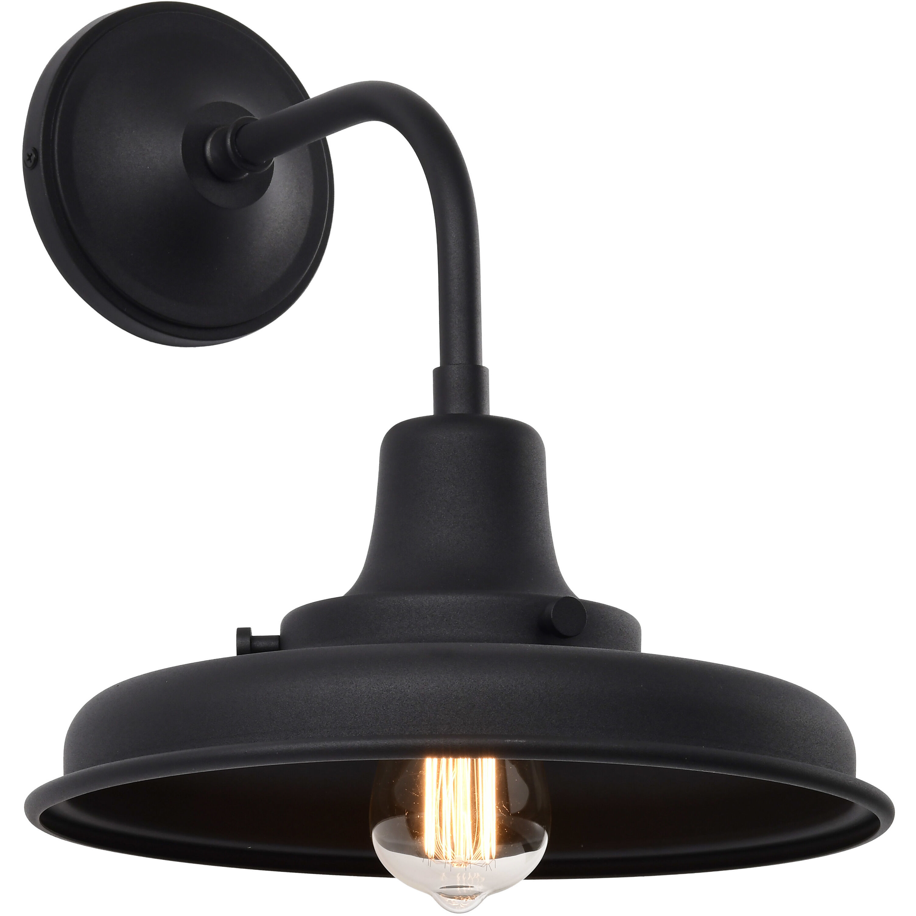 Morris 13.38 inch Black Outdoor Wall Light