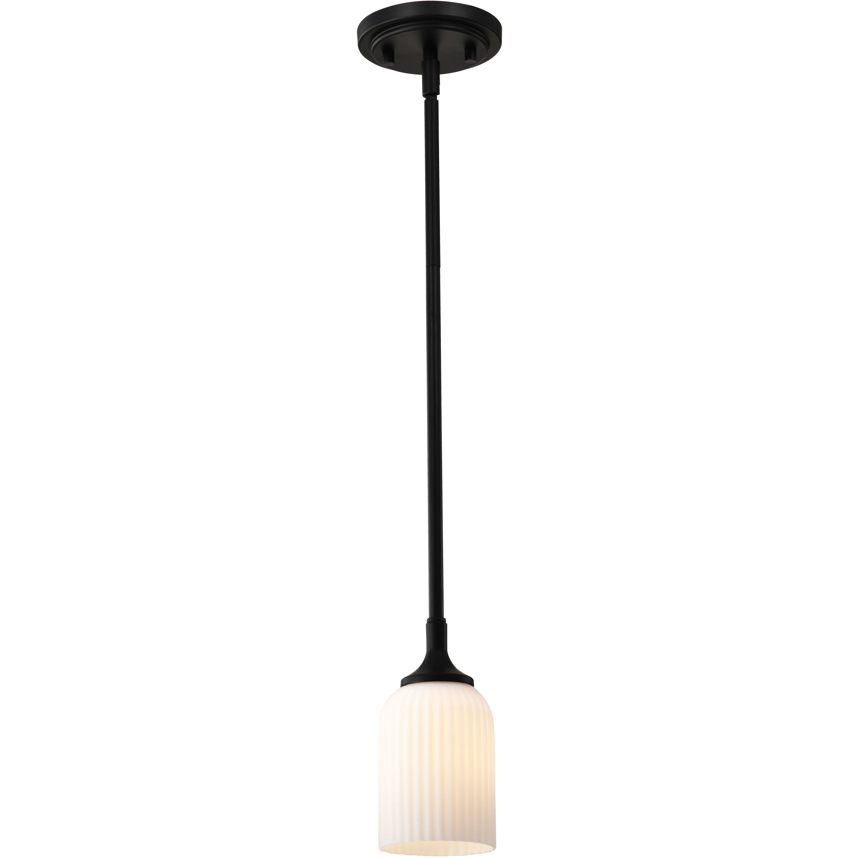 Solara 5 inch Matte Black Pendant Ceiling Light
