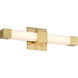 Brightwyn LED 16 inch Brushed Brass Vanity Wall Light