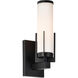 Roselle 1 Light 4.5 inch Matte Black Vanity Light Wall Light