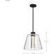 Aura LED 12 inch Matte Black Pendant Ceiling Light