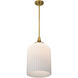 Solara 12 inch Natural Brass Pendant Ceiling Light