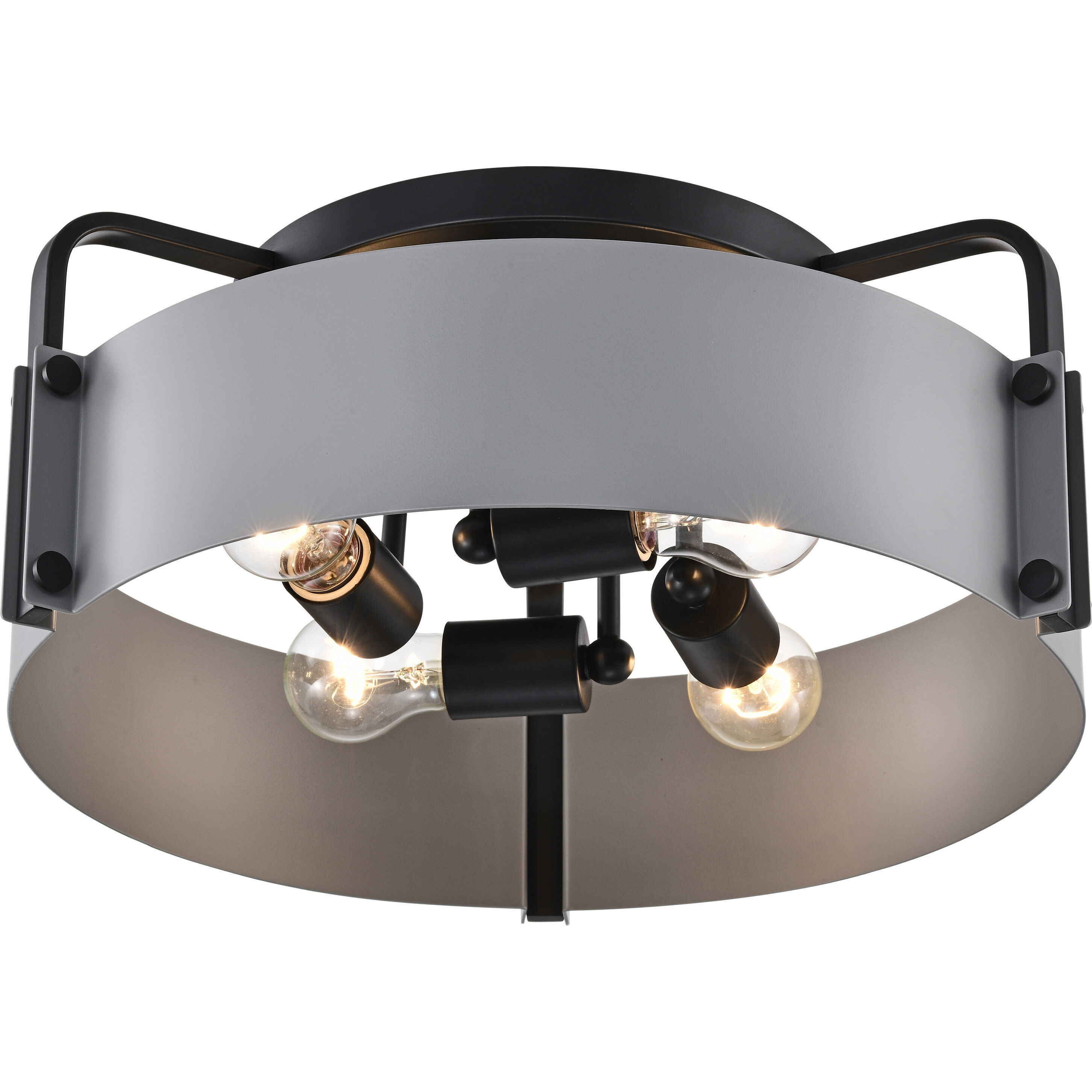 Altos 4 Light 18 inch Matte Gray Semi Flush Mount Ceiling Light