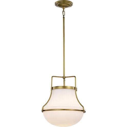 Valdora 1 Light 14 inch Natural Brass Pendant Ceiling Light