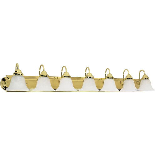 Ballerina 7 Light 48 inch Polished Brass Vanity Light Wall Light