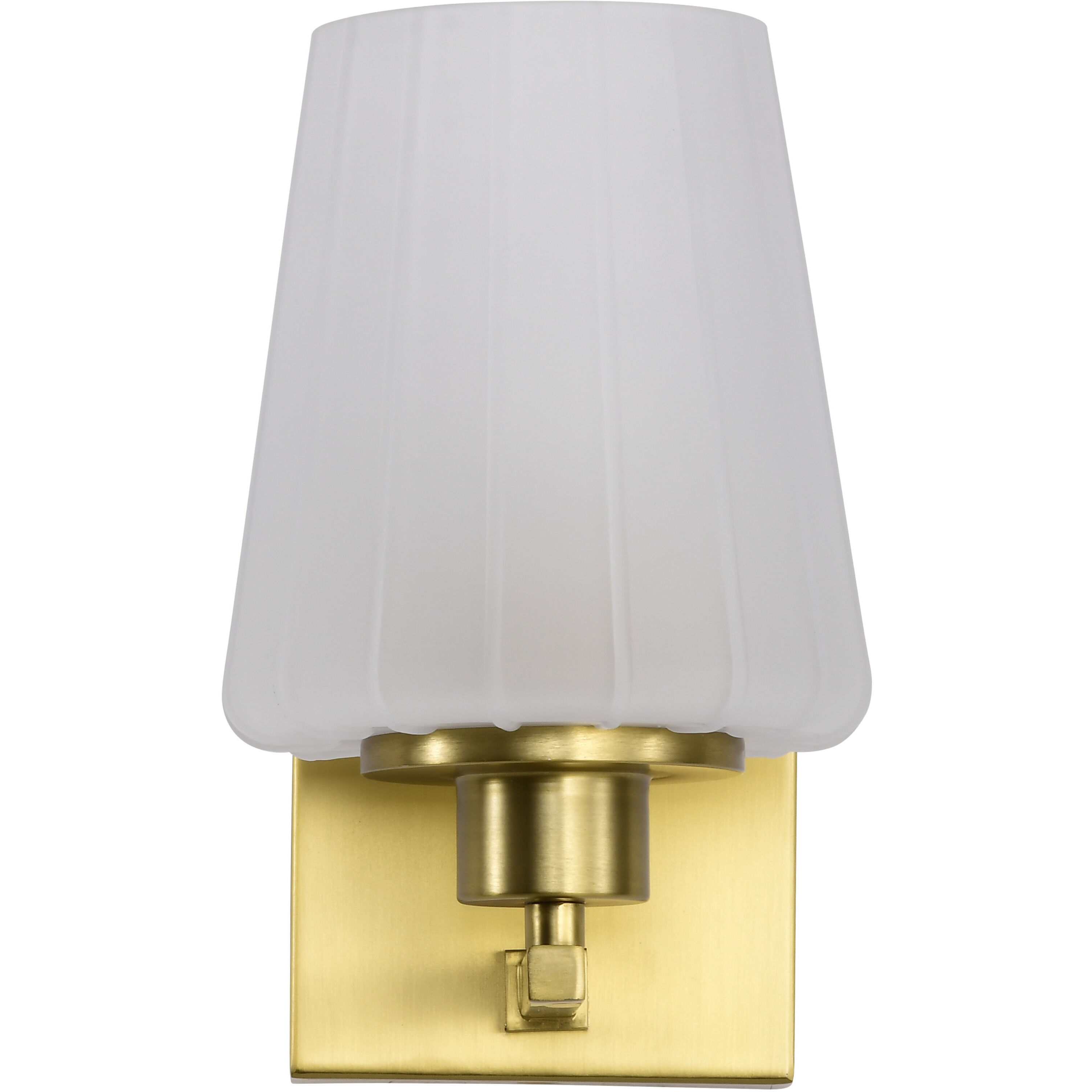 Lune 5.25 inch Vintage Brass Vanity Wall Light