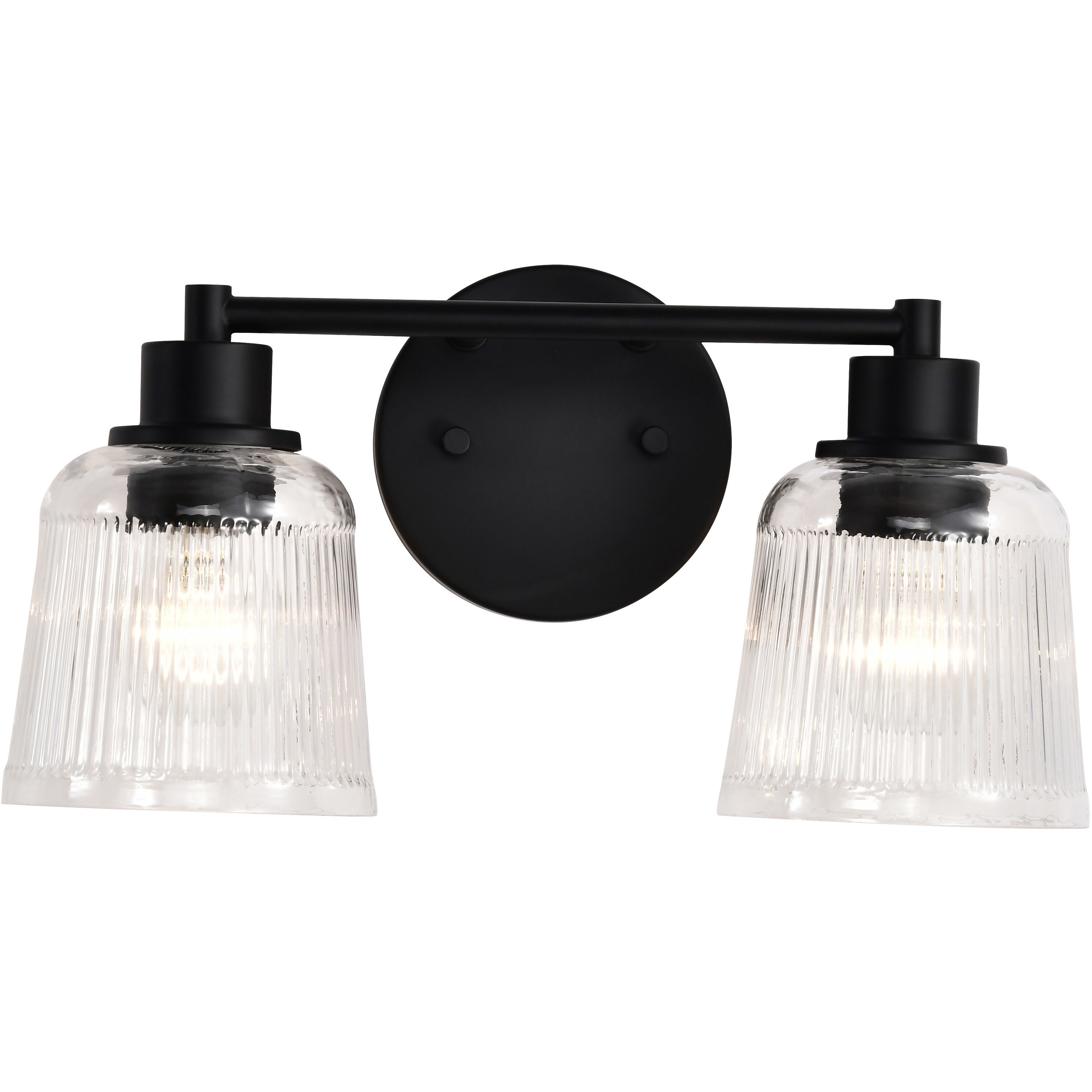 Grayson 14.5 inch Matte Black Vanity Wall Light