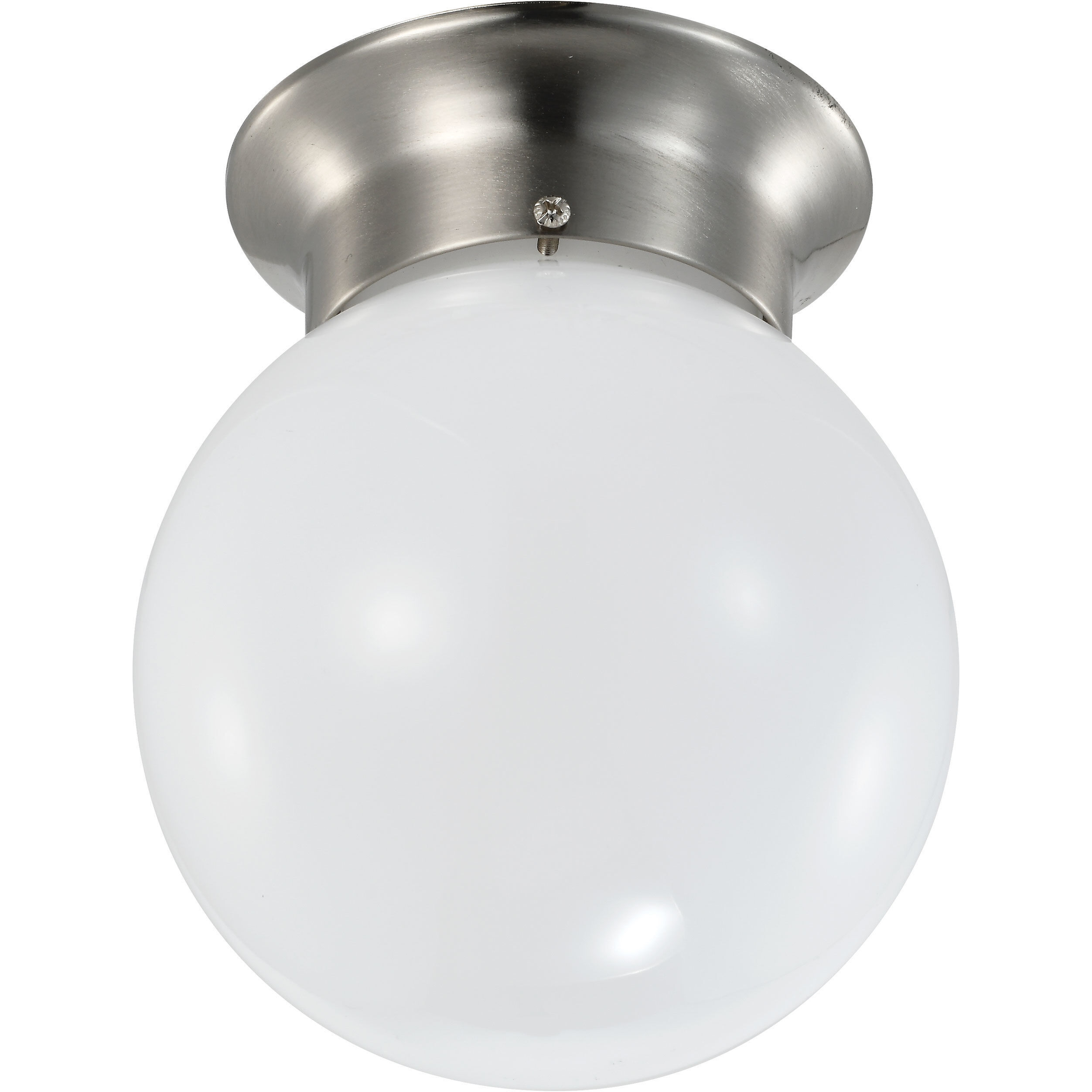 Brentwood LED 6 inch Brushed Nickel Flush Mount Ceiling Light