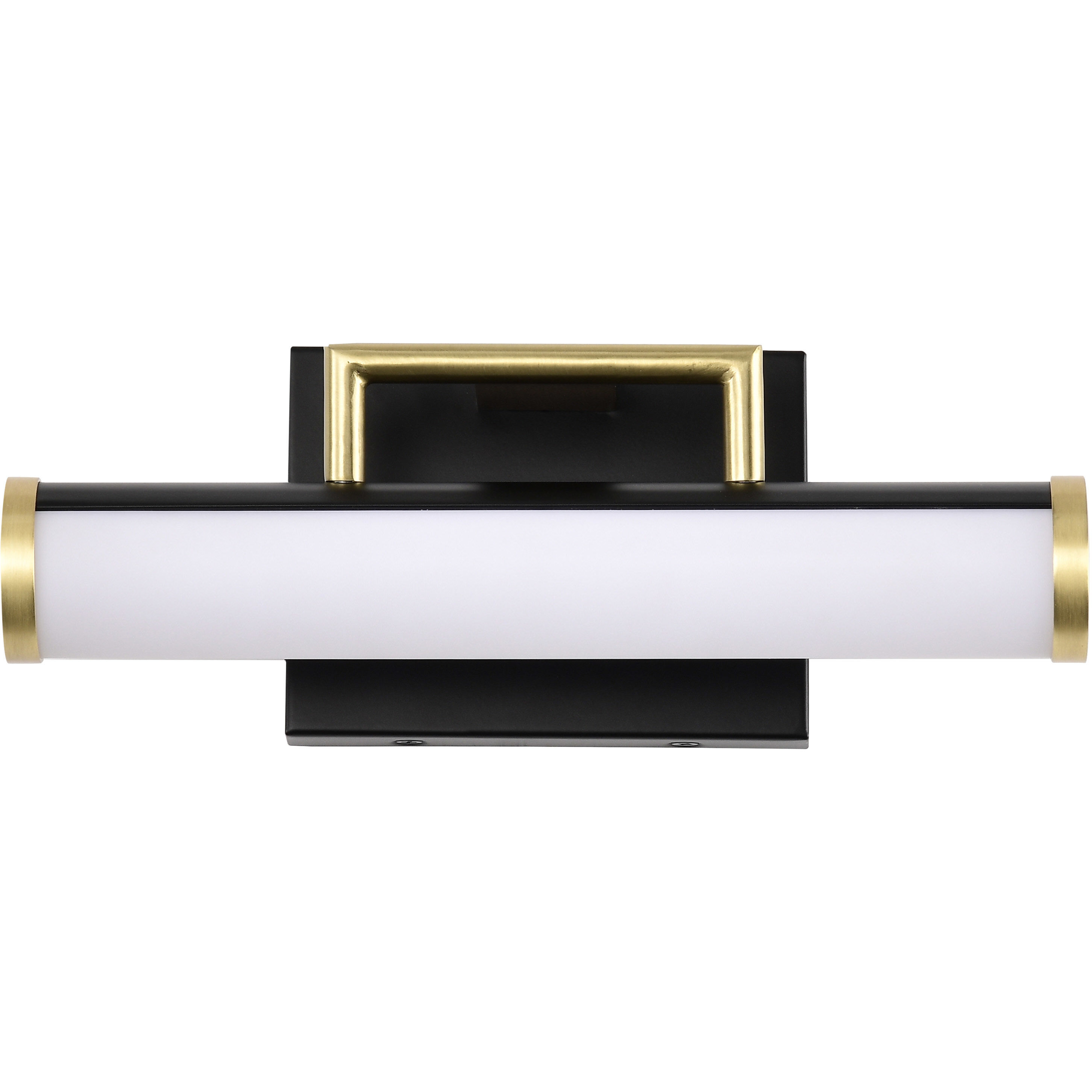 Solano LED 12 inch Matte Black Bath Vanity Light Wall Light