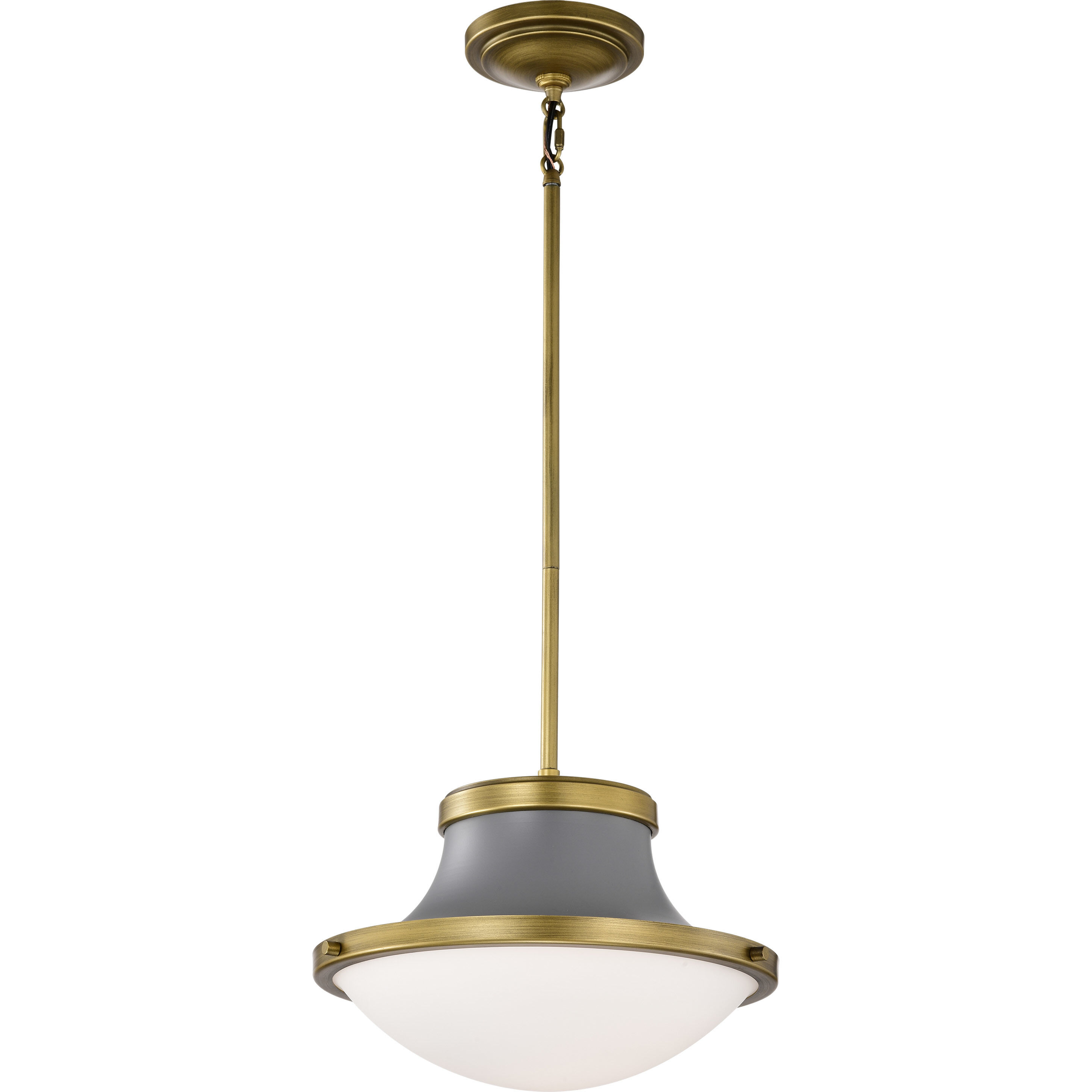 Lafayette 1 Light 14 inch Matte Gray Pendant Ceiling Light