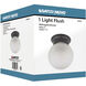 Brentwood 1 Light 6 inch Mahogany Bronze Flush Mount Ceiling Light