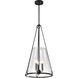 Valentine 16 inch Black Pendant Ceiling Light