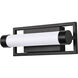 Canal LED 12 inch Matte Black Bath Vanity Light Wall Light