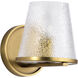 Valentine 6 inch Vintage Brass Vanity Wall Light