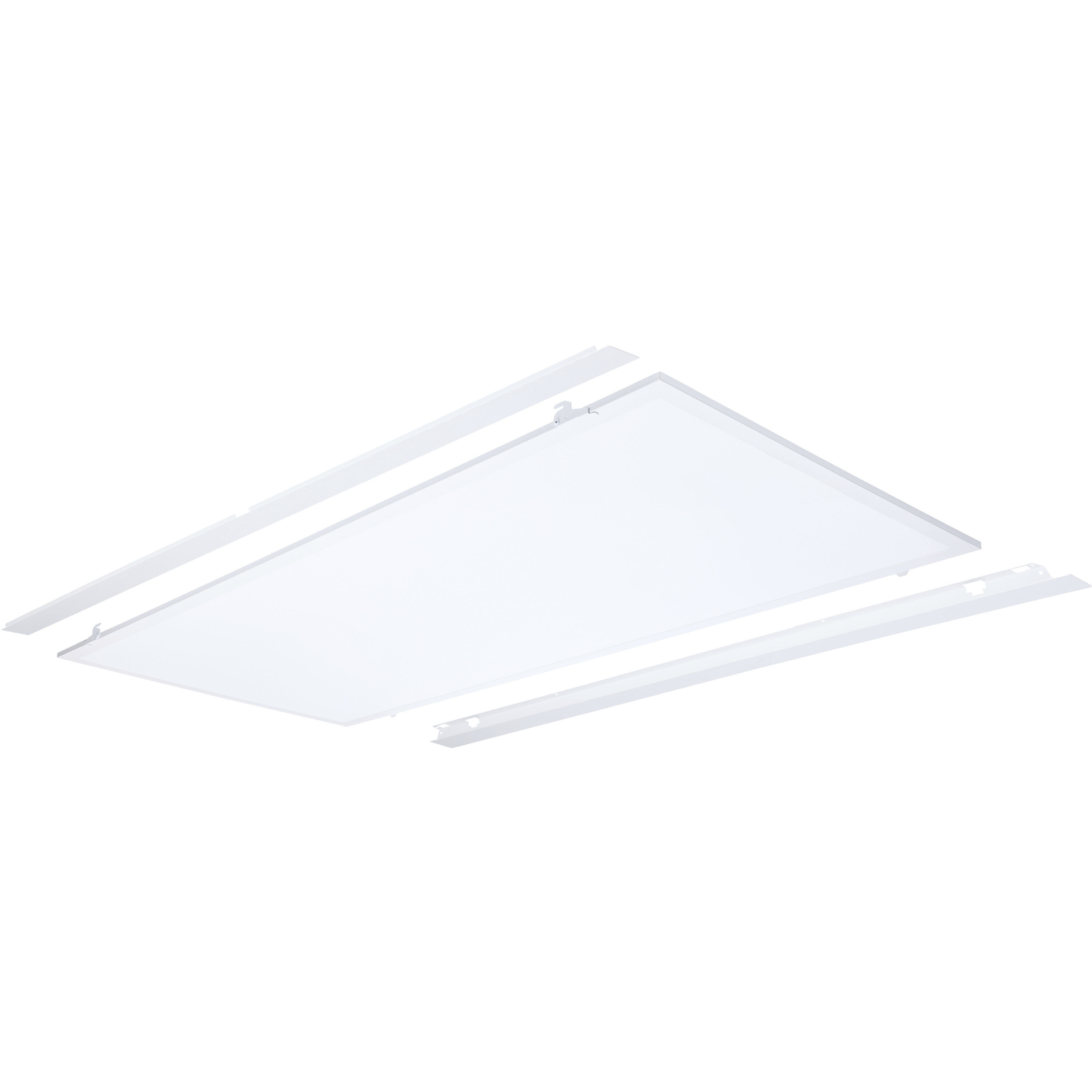 Brentwood LED 23.82 inch Matte White Flat Panel Ceiling Light, Backlit