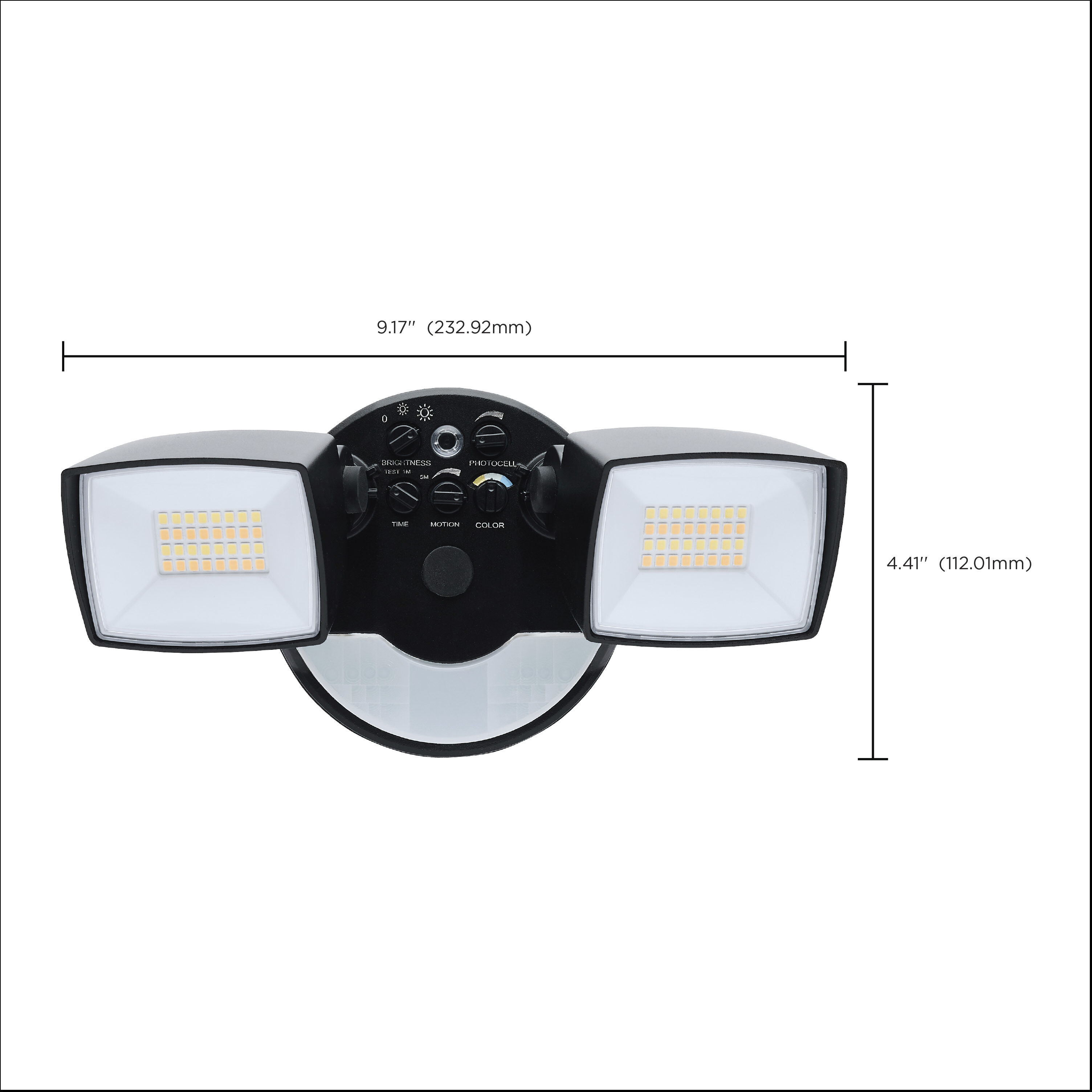 Brentwood LED 4.41 inch Black Outdoor Flood Light