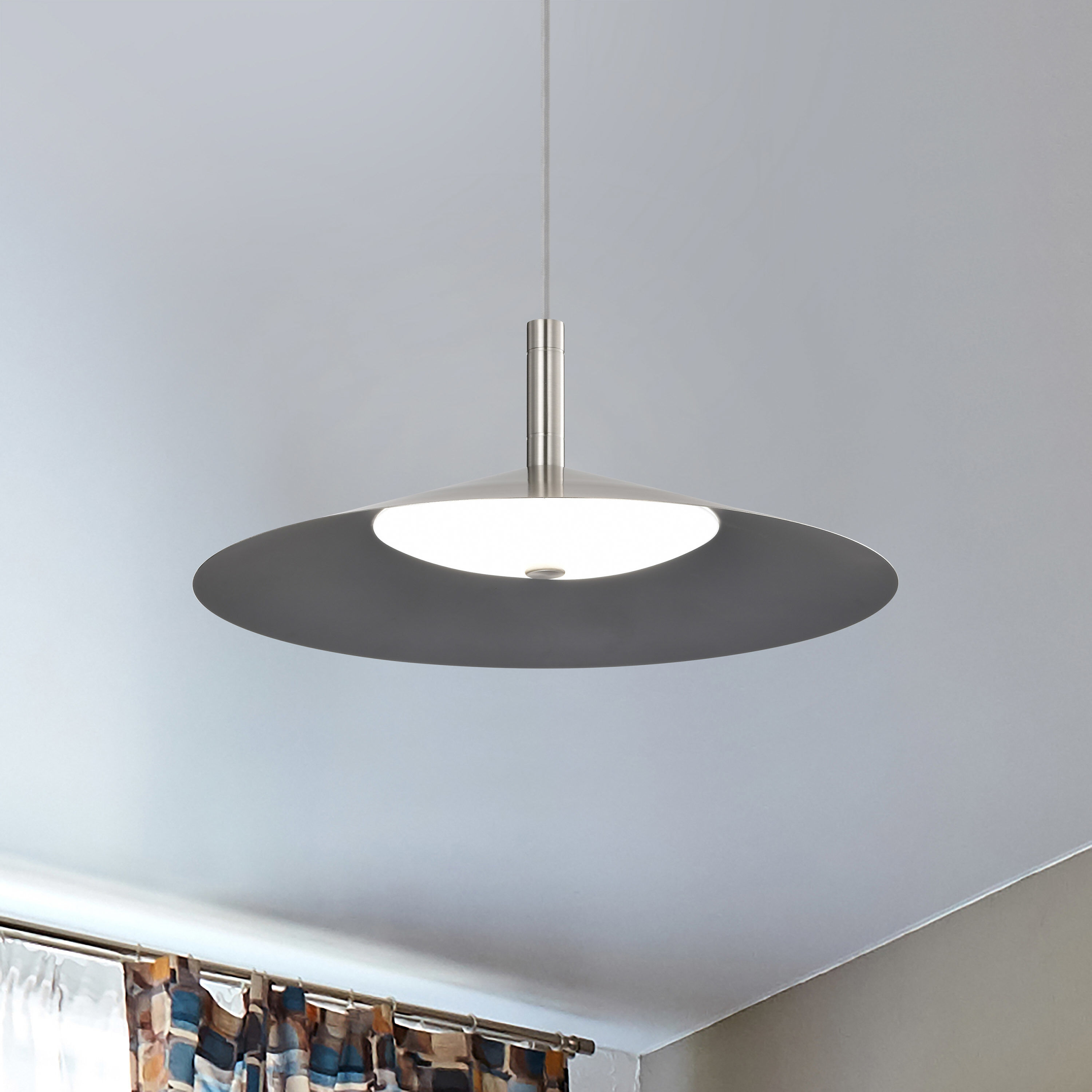 Corrine LED 18 inch Brushed Nickel Pendant Ceiling Light