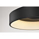 Orbit LED 23.5 inch Black Flush Mount Ceiling Light