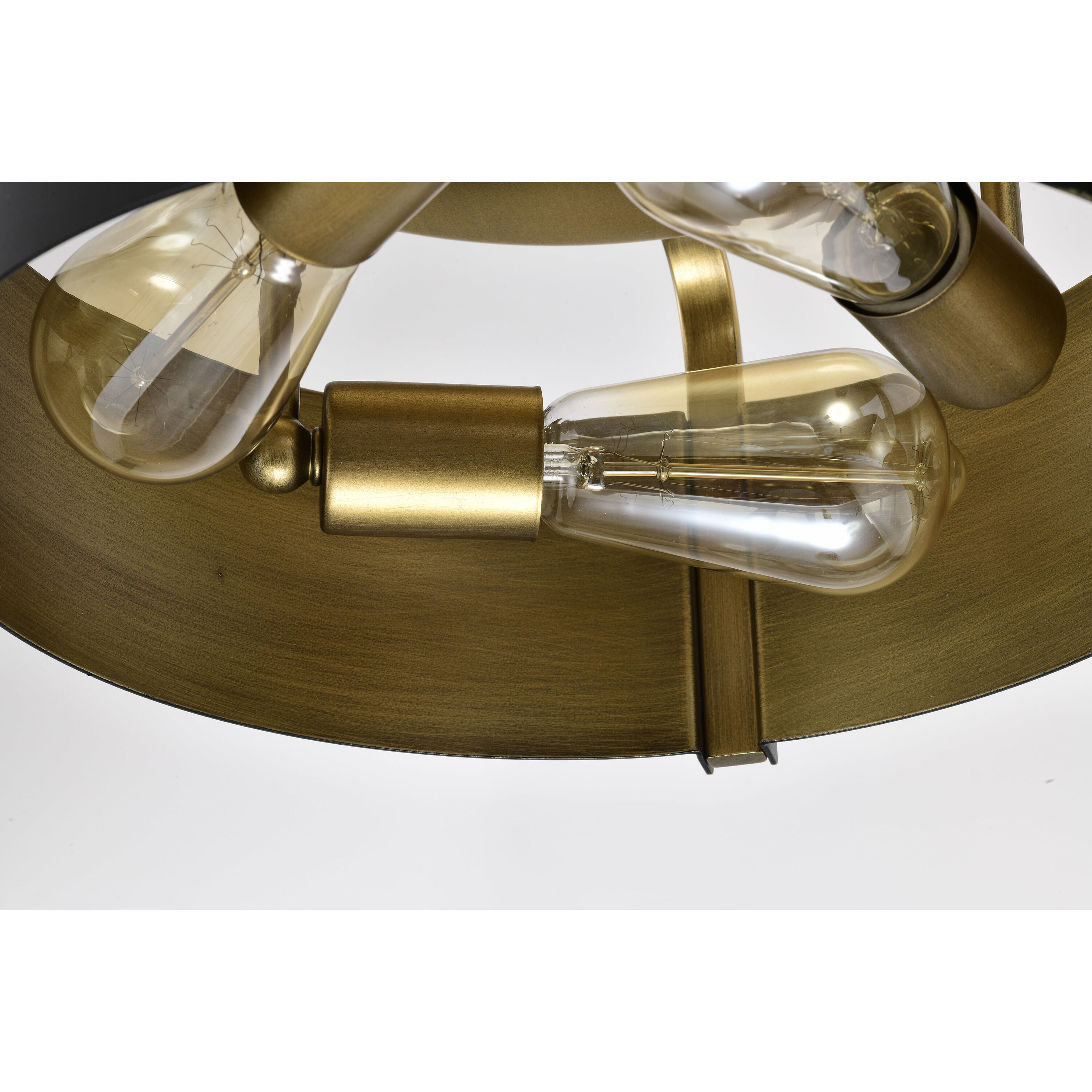 Altos 3 Light 14 inch Matte Black Semi Flush Mount Ceiling Light