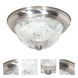 Brentwood 3 Light 15 inch Brushed Nickel Flush Mount Ceiling Light