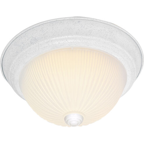 Brentwood 2 Light 13 inch Textured White Flush Mount Ceiling Light