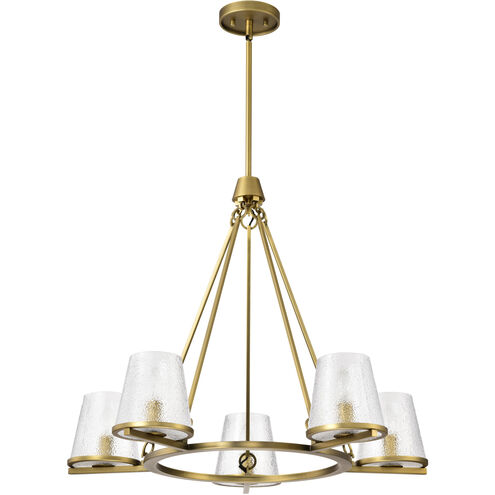 Valentine 30 inch Vintage Brass Chandelier Ceiling Light