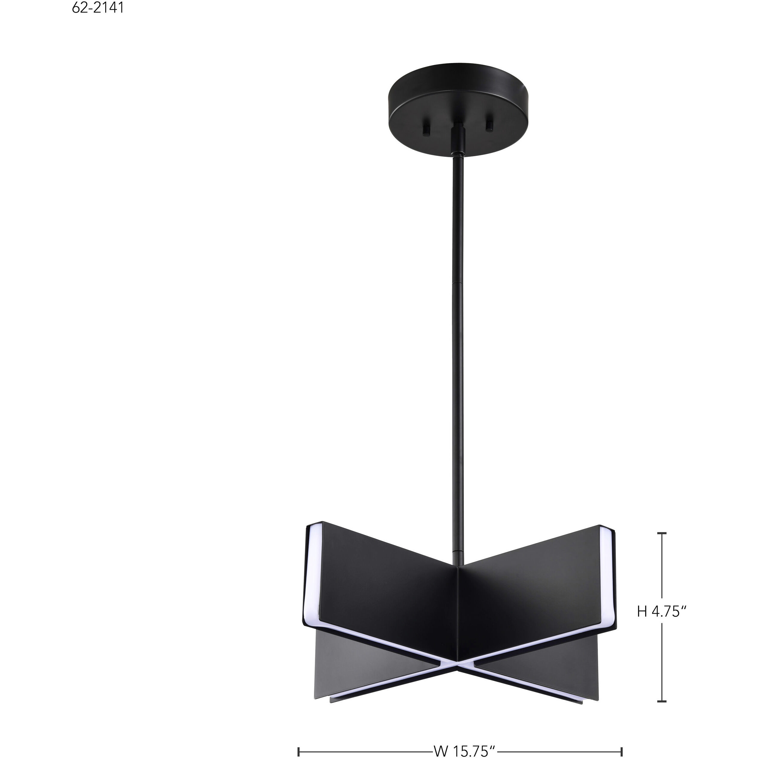 Blaine LED 15.75 inch Matte Black Pendant Ceiling Light