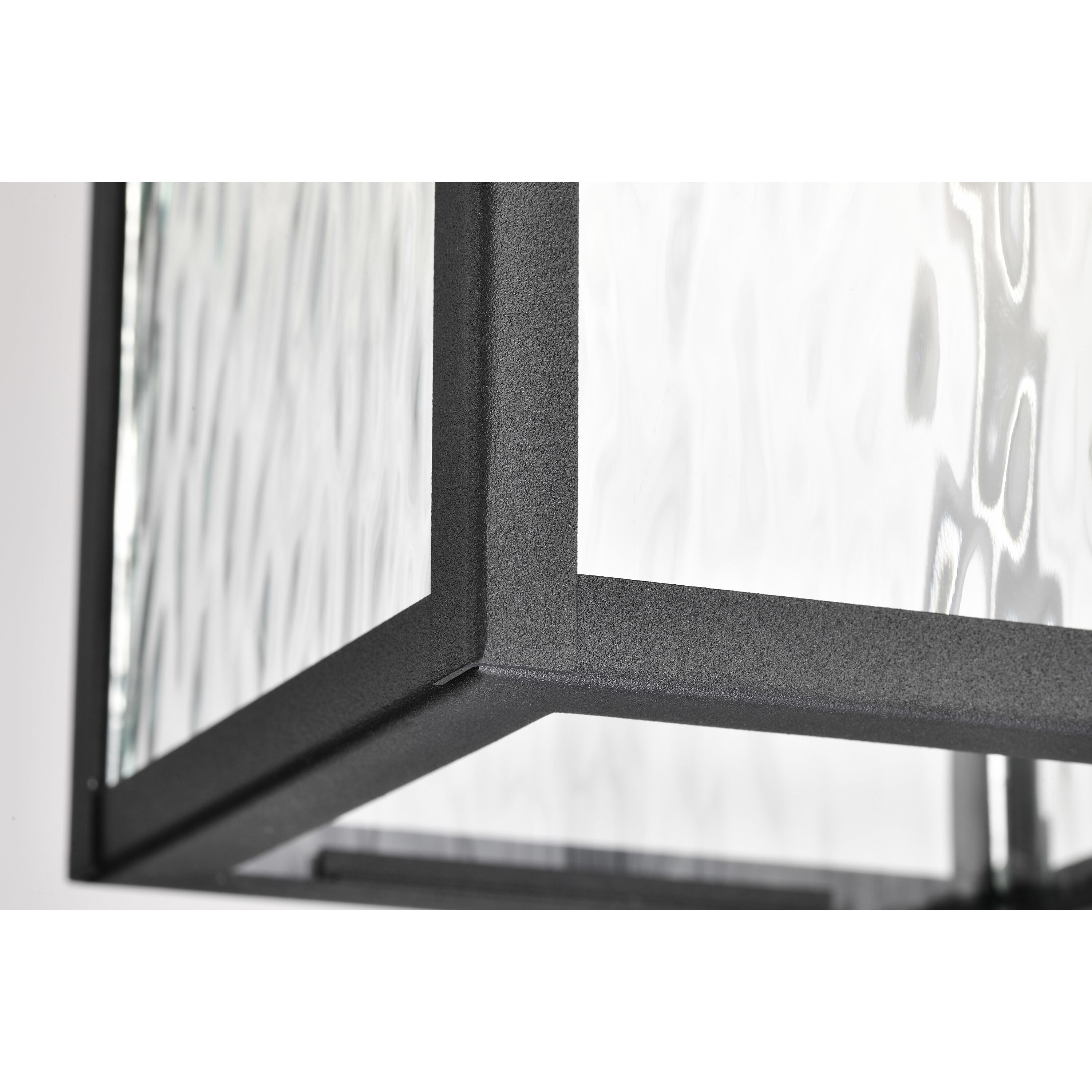 Austen 8 inch Matte Black Outdoor Hanging Lantern