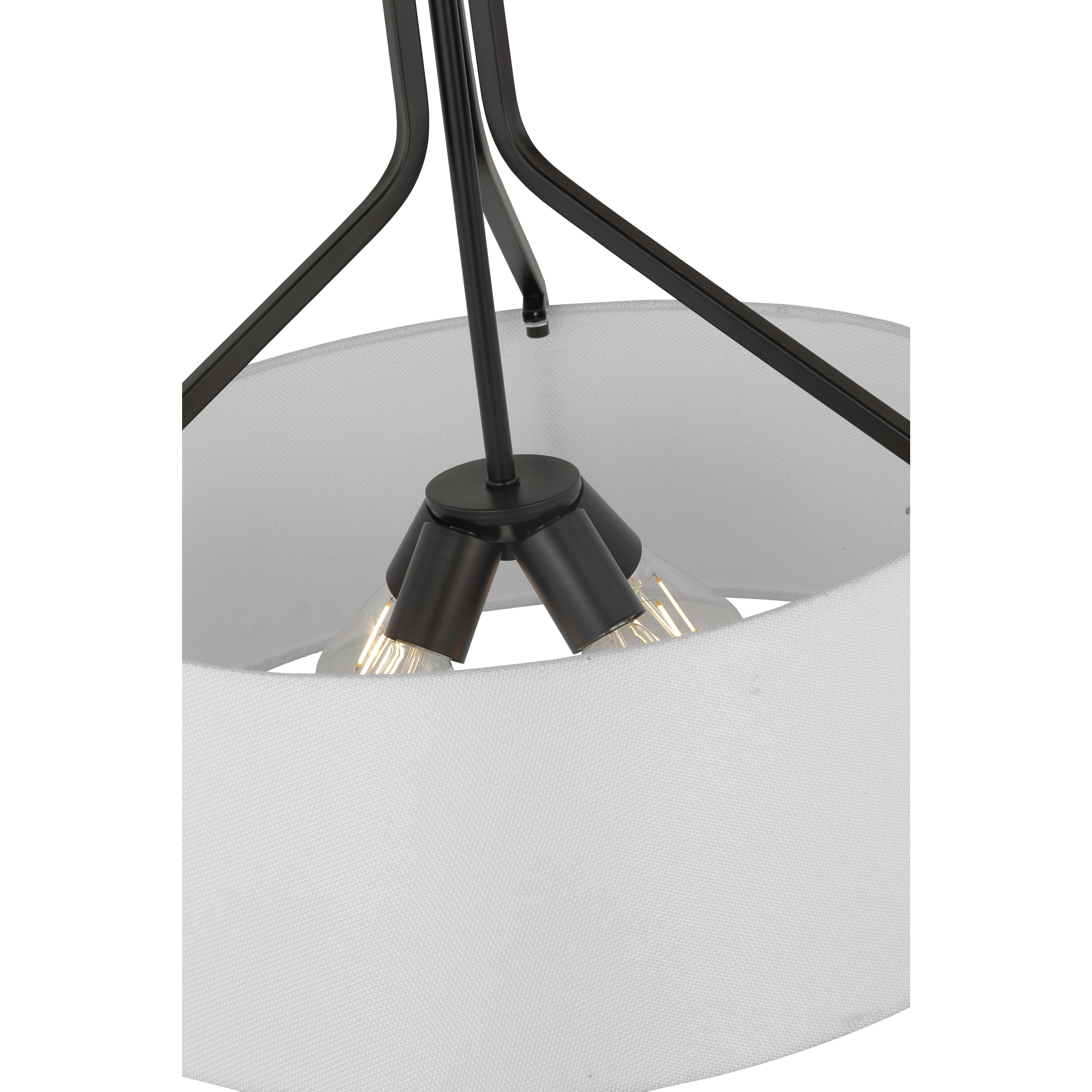 Livingston 4 Light 22 inch Matte Black Pendant Ceiling Light