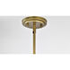 Adina 3 Light 18 inch Natural Brass Pendant Ceiling Light