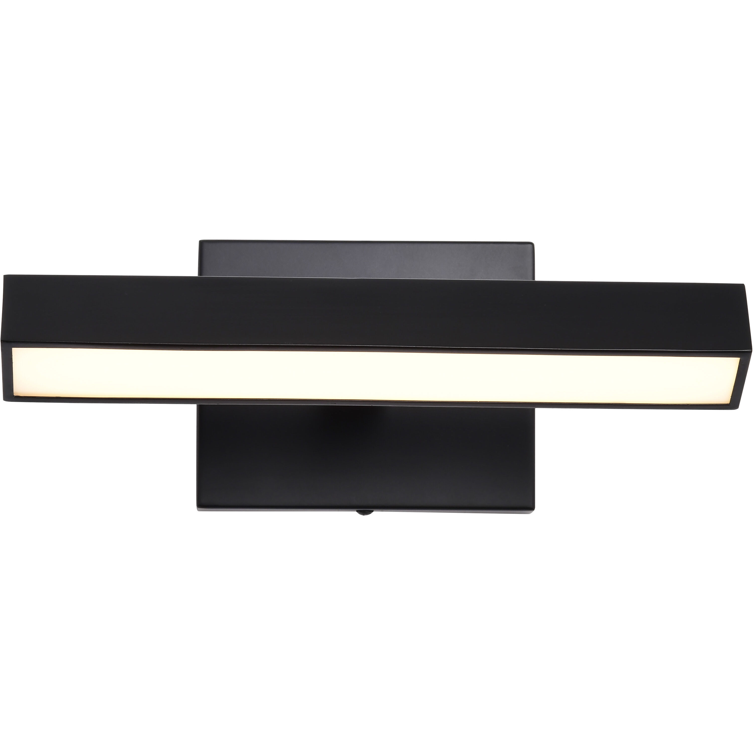 Mila LED 12.2 inch Black Vanity Wall Light